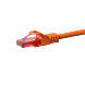 UTP CAT6 patchkabel 2m orange - 100% koppar