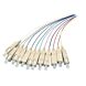 OS2 fiberoptisk pigtail färgad set SC/APC - 12 stycken