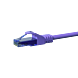 UTP CAT6a patchkabel 5m lila - 100% koppar