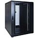22U serverskåp med perforerad dörr 800x1000x1200mm (BxDxH)