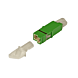 Singlemode keystone-koppling E2000-E2000 simplex grön