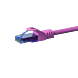 UTP CAT6a patchkabel 2m rosa - 100% koppar