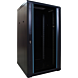 22U serverskåp med glasdörr 600x600x1200mm (BxDxH)