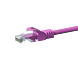 UTP CAT5e patchkabel 0,25m rosa - 100% koppar