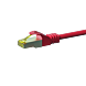 Cat7 S/FTP (PIMF) patchkabel 0,50 m röd