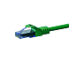 UTP CAT6a patchkabel 0,50m grön - 100% koppar