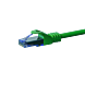 UTP CAT6a patchkabel 7,50m grön - 100% koppar