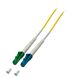 OS2 simplex fiberoptisk kabel LC/APC-LC 1m