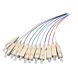 OM4 fiberoptisk pigtail färgad set SC - 12 stycken
