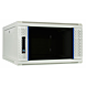 4U vitt väggskåp med glasdörr 600x600x280mm (BxDxH)