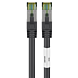 Cat8 S/FTP (PIMF) patchkabel 0,25m svart