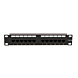 10 tum CAT6a UTP patchpanel - 12 portar