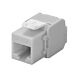 CAT6a UTP Keystone Connector - Verktygslös - Grå
