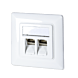 Keystone frontplatta, vit