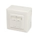 CAT6 UTP / STP utanpåliggande låda, elfenben