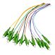 OS2 fiberoptisk pigtail färgad set LC-APC - 12 stycken