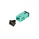 Multimode keystone-koppling SC-SC simplex turkos