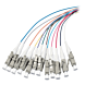 OS2 fiberoptisk pigtail färgad set LC - 12 stycken