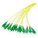 OS2 fiberoptisk pigtail gul LC/APC - 12 st
