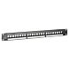 UTP patchpanel för keystones - 24 portar