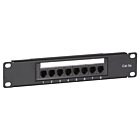 10 tum CAT5e UTP patchpanel - 8 portar