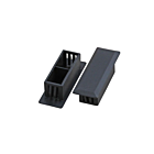 Täcklock för SC duplex och LC quad patchpanel