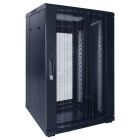 18U serverskåp med perforerad dörr 600x600x1000mm (BxDxH)