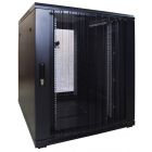 18U serverskåp med perforerad dörr 800x1000x1000mm (BxDxH)