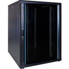 22U serverskåp med glasdörr 800x1000x1200mm (BxDxH)