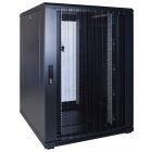 22U serverskåp med perforerad dörr 800x1000x1200mm (BxDxH)