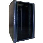 27U serverskåp med glasdörr 800x1000x1400mm (BxDxH)