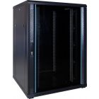 22U serverskåp med glasdörr 800x800x1200mm (BxDxH)