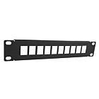 10 tums UTP patchpanel för keystones - 10 portar