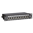 10 tum CAT5e FTP patchpanel - 12 portar