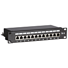 10 tum CAT6 FTP patchpanel - 12 portar
