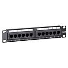 10 tums CAT6 UTP patchpanel - 12 portar