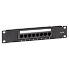10 tum CAT6 UTP patchpanel - 8 portar