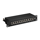 10 tum CAT6a STP patchpanel - 12 portar