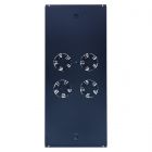Fläktpaket med 4 fläktar och termostat lämplig för 1200mm djupa serverskåp