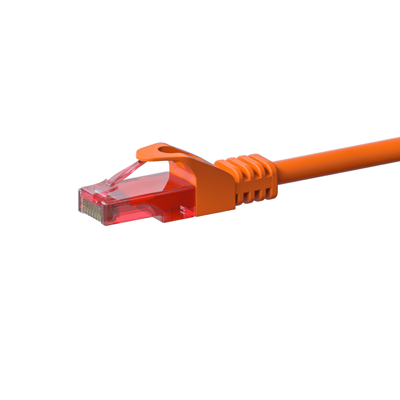 UTP CAT6 patchkabel 2m orange - 100% koppar