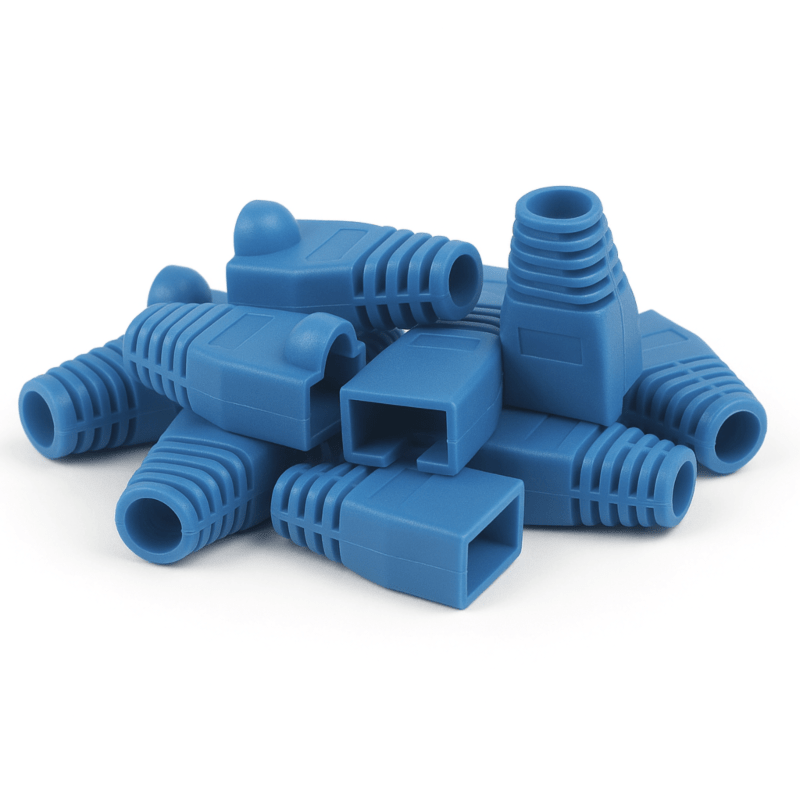 DANICOM RJ45 Kabelskydd Blå Large - 10 stycken