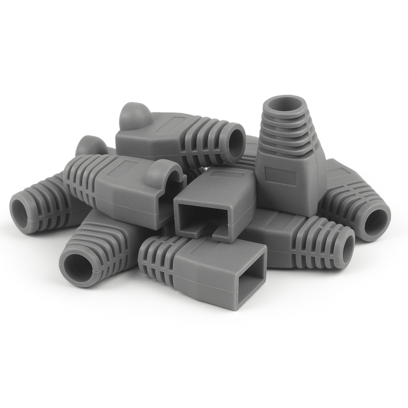 DANICOM RJ45 Kabelgenomföring Grå - 10 st
