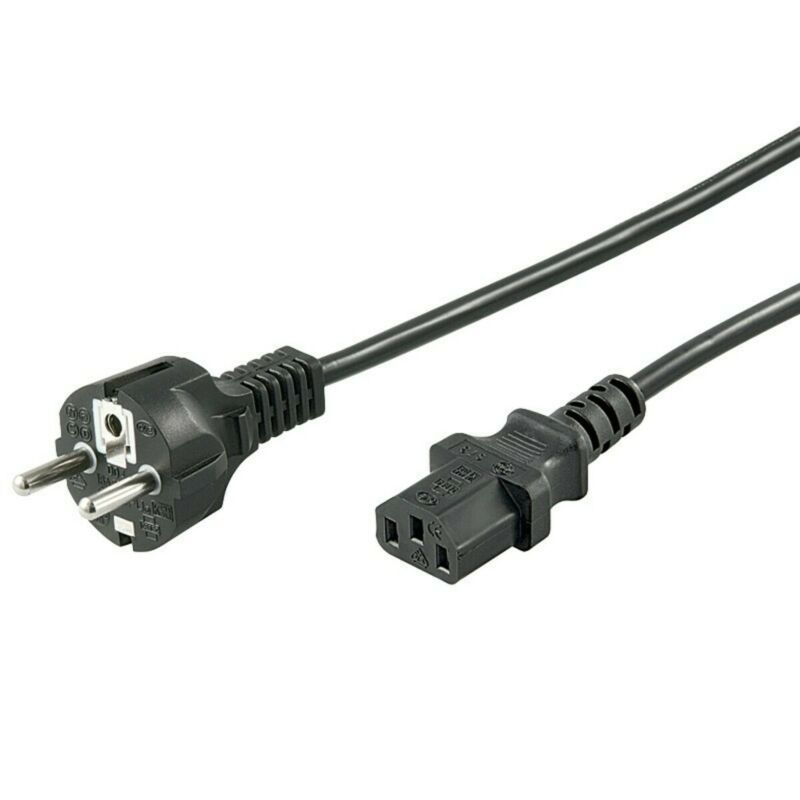 Strömkabel schuko till C13 5m svart