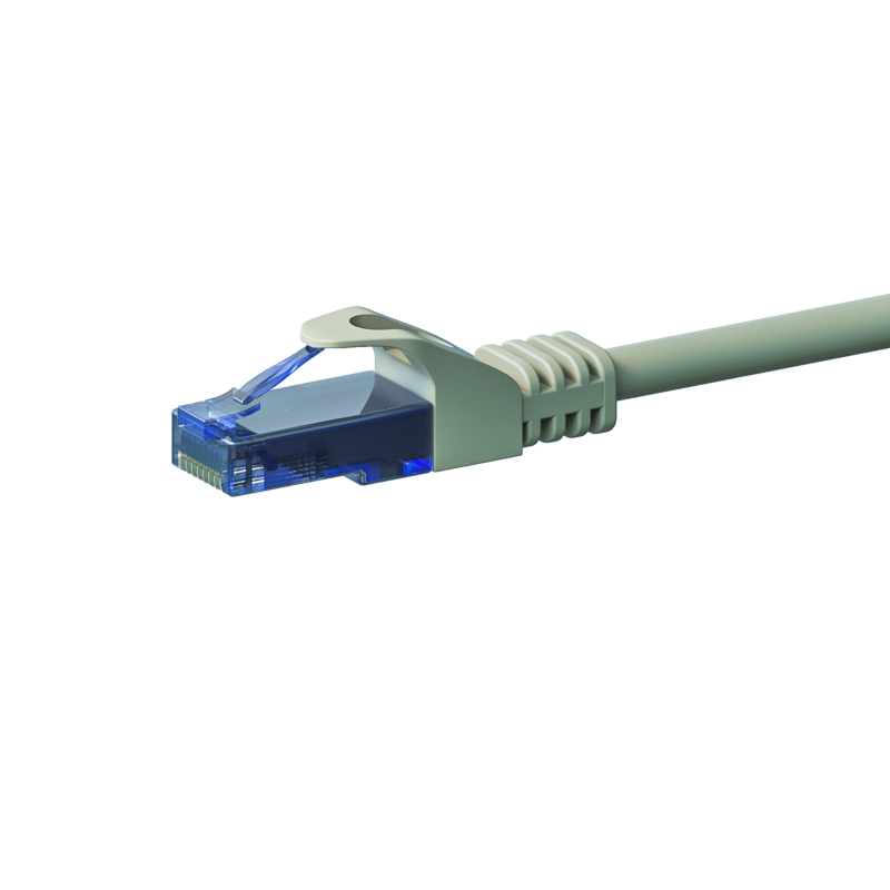 UTP CAT6a patchkabel 1m grå - 100% koppar