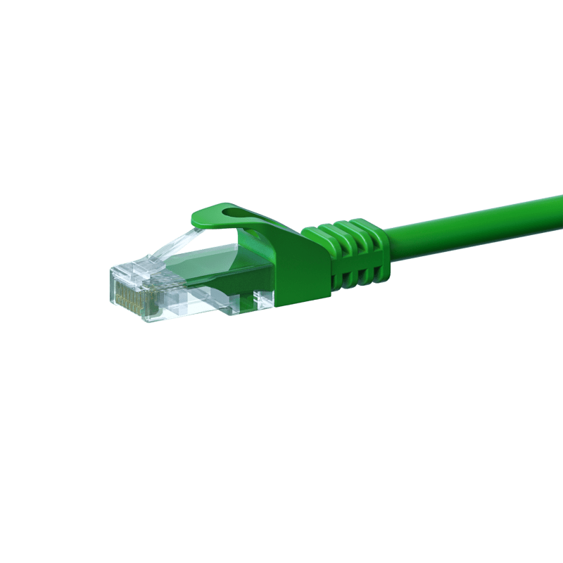 UTP CAT5e patchkabel 2m grön - 100% koppar