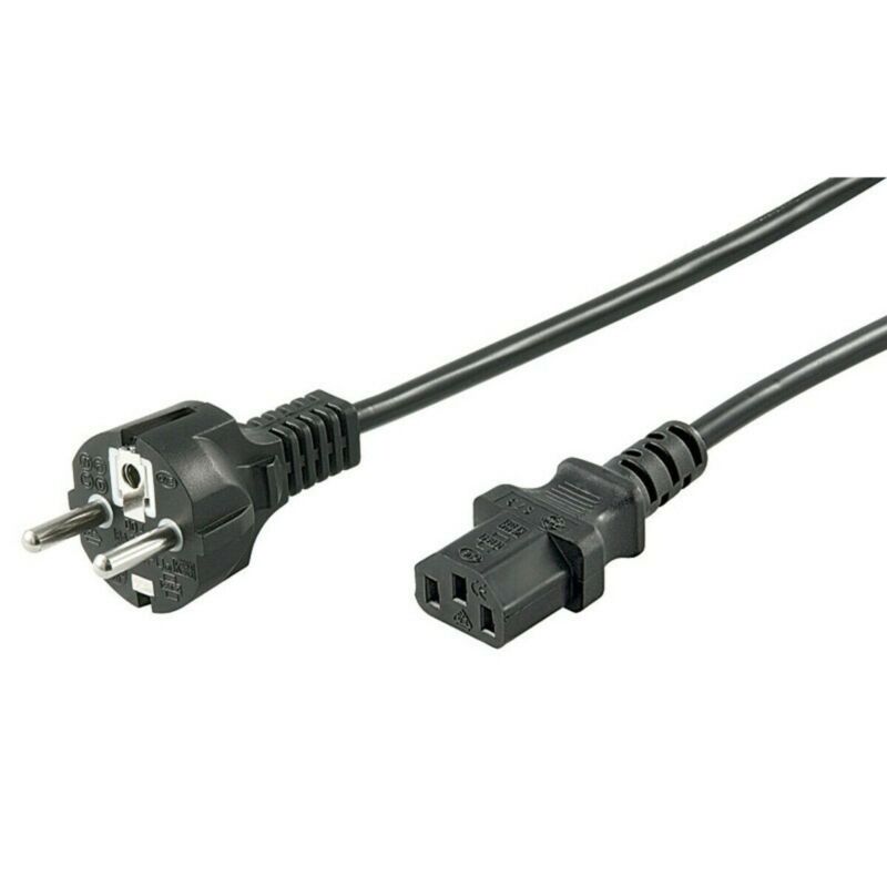 Strömkabel schuko till C13 1,50m svart