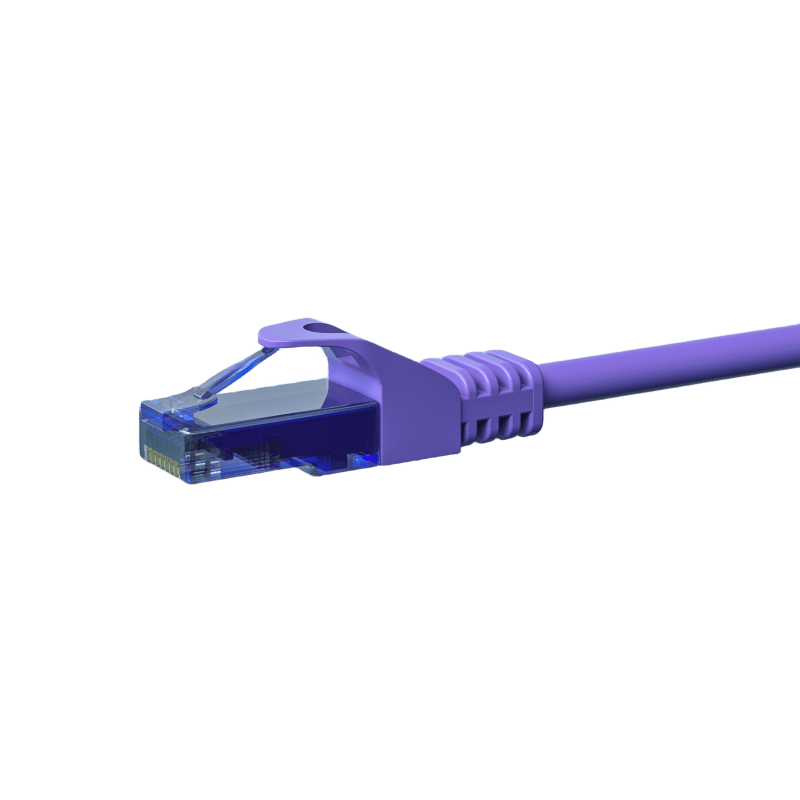 UTP CAT6a patchkabel 5m lila - 100% koppar