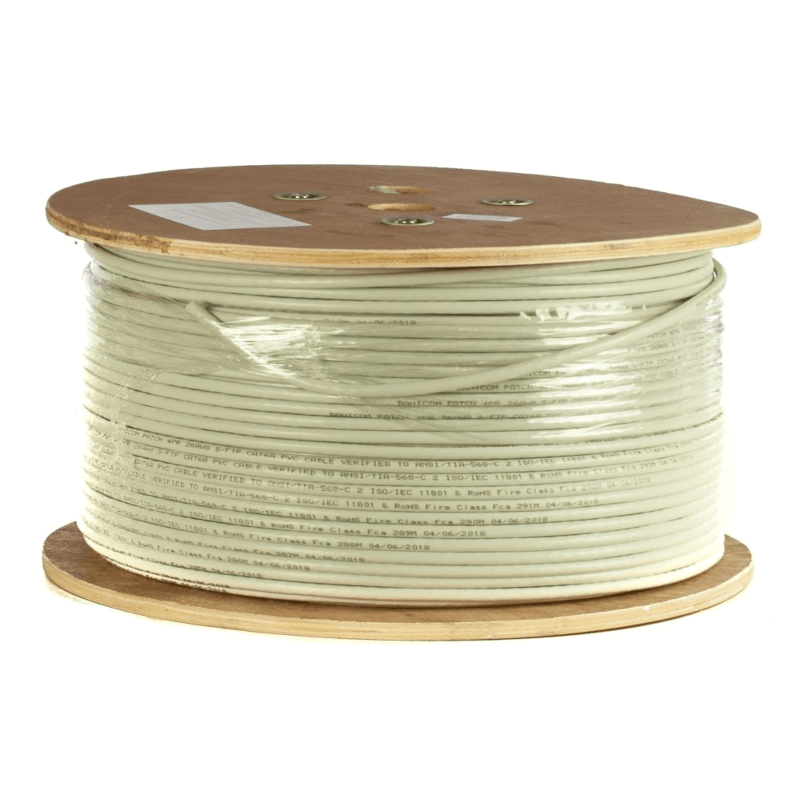 DANICOM CAT6 100% koppar UTP 500m kabel på rulle, styv - LSZH (Cca)