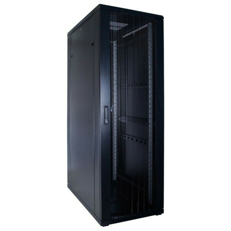 37U serverskåp med perforerad dörr 600x1000x1800mm (BxDxH)