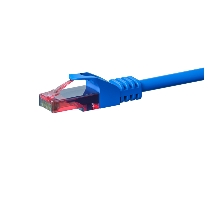 UTP CAT6 patchkabel 2m blå - 100% koppar